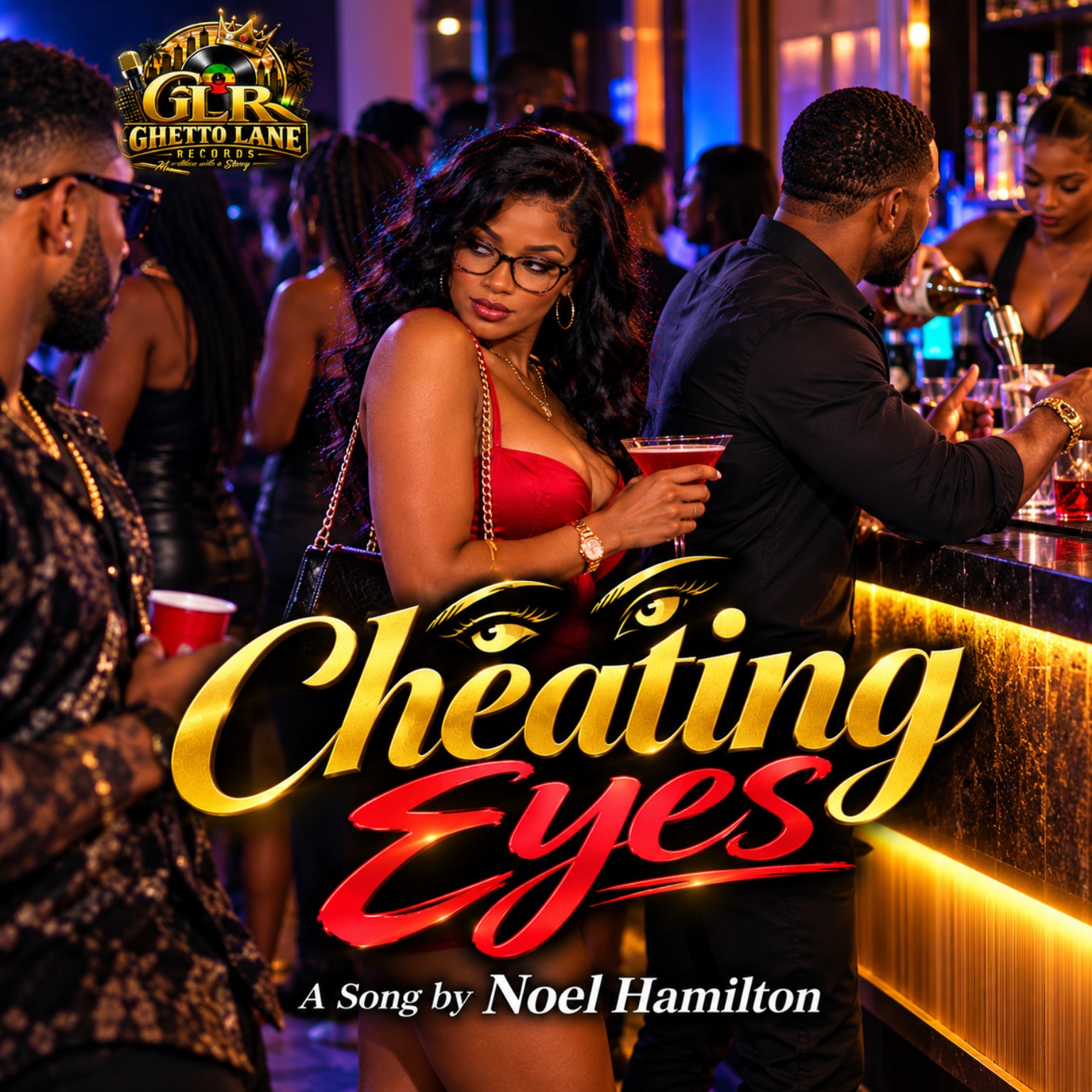 Cheating Eyes song artwork by Ghetto Lane Records